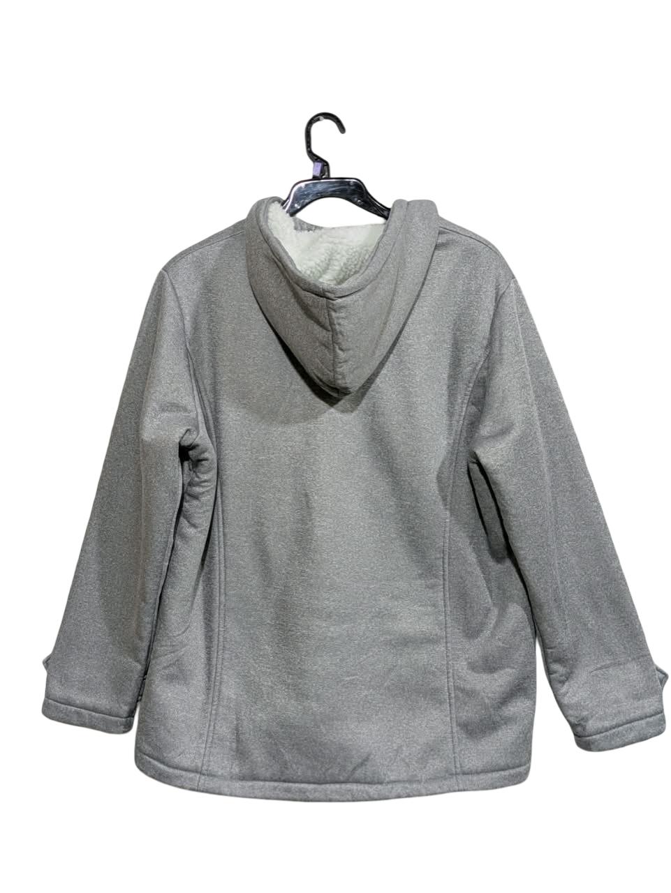 FLEECE DUFFLE TOGGLE JACKET FOR WOMEN