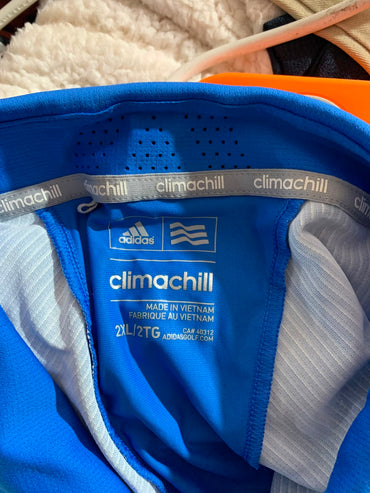 ADIDAS CLIMACHILL BUTTON DOWN T-SHIRT FOR MEN