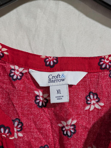 CROFT & BARROW BLOUSE TOP FOR WOMEN