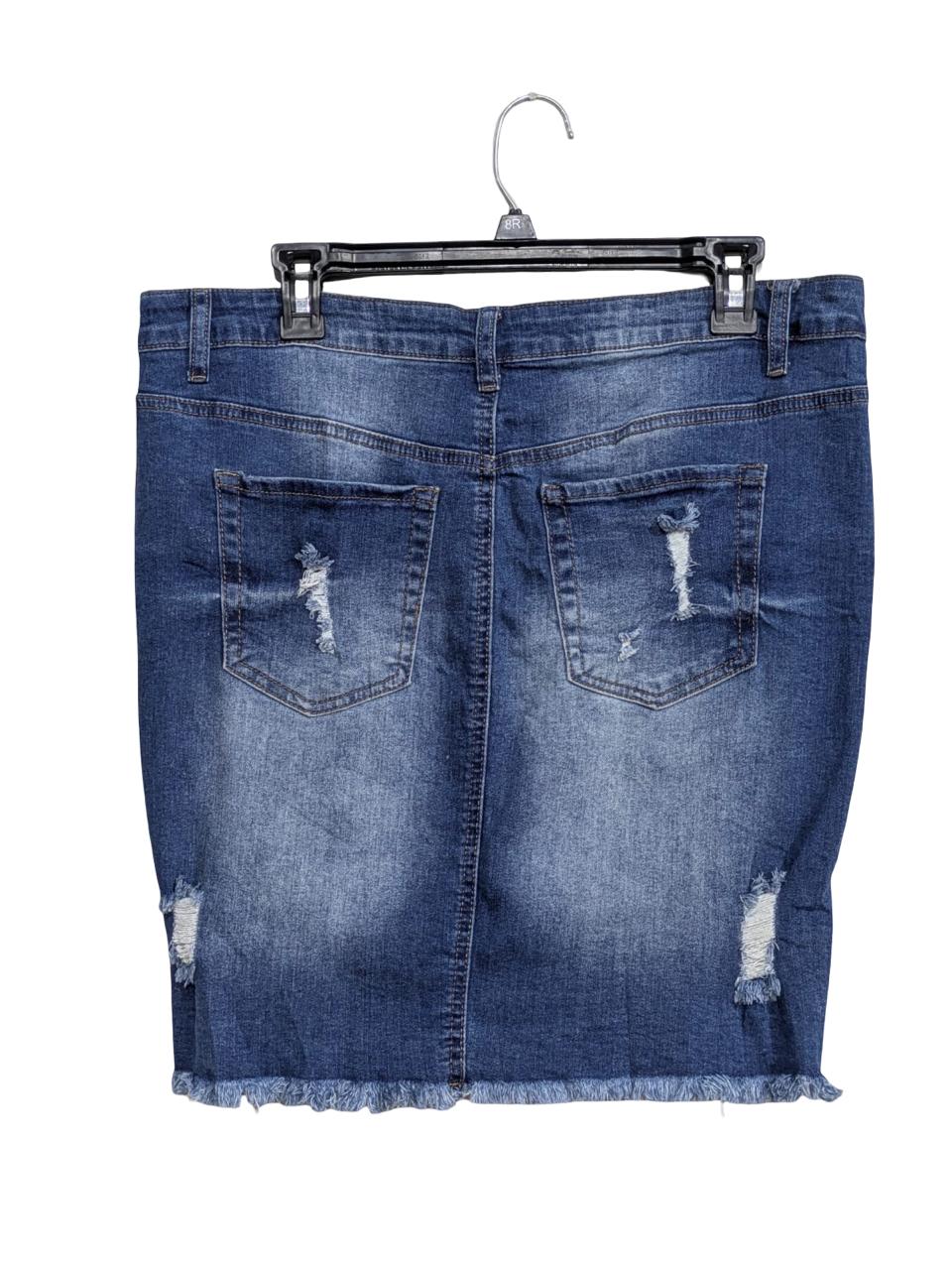 WAX JEAN SKIRT FOR WOMEN