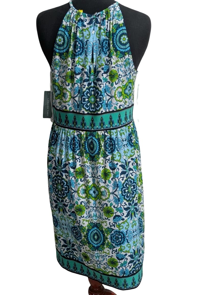LONDON TIMES MIDI DRESS FOR WOMEN