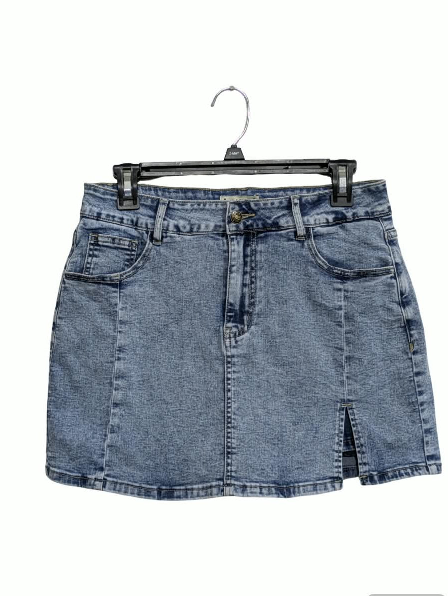 LUVAMIA DENIM MINI SKORT FOR WOMEN