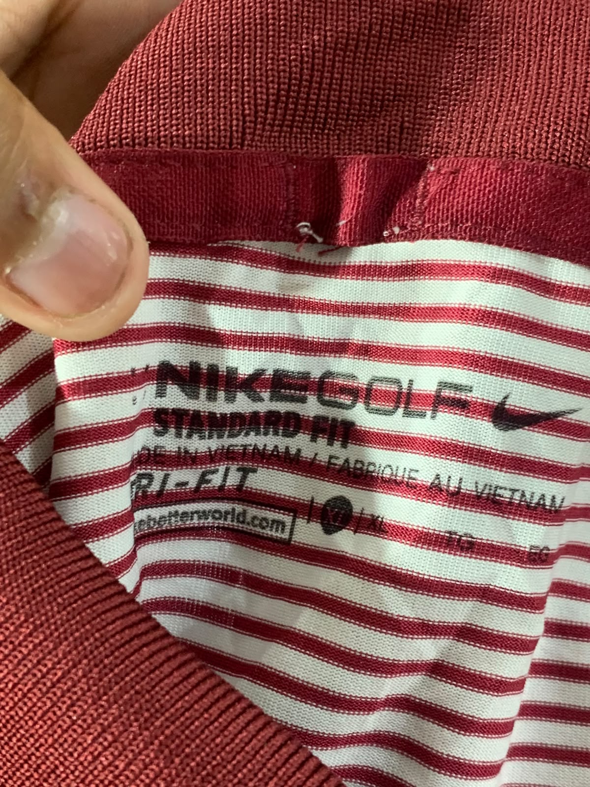 NIKE GOLF BUTTON DOWN T-SHIRT FOR MEN