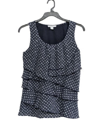 DRESSBARN TIERED RUFFLE TOP FOR WOMEN