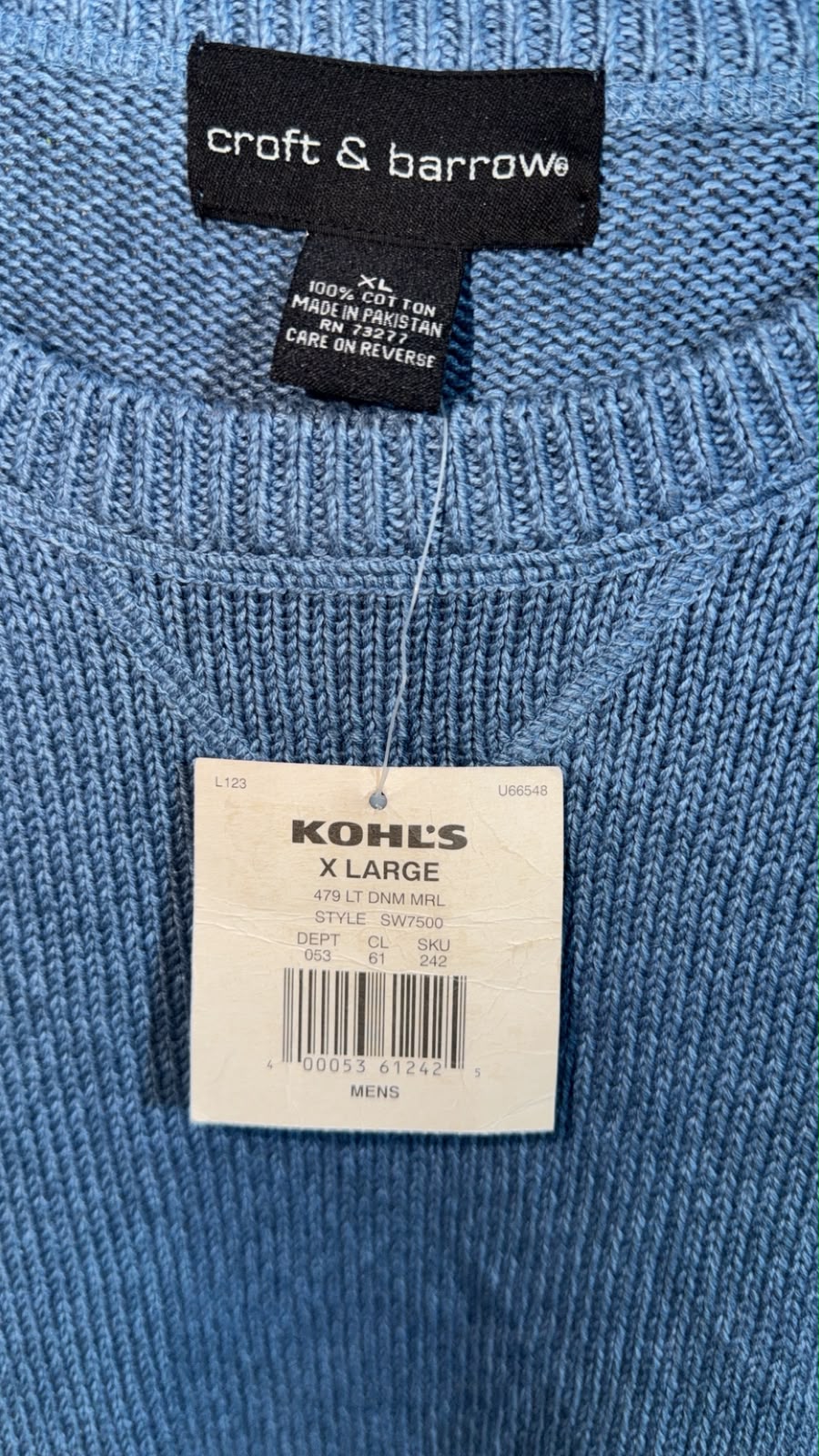 CROFT AND BARROW SWEATER FOR MEN