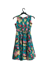 BLACK BUTTERFLY MIDI DRESS FOR WOMEN