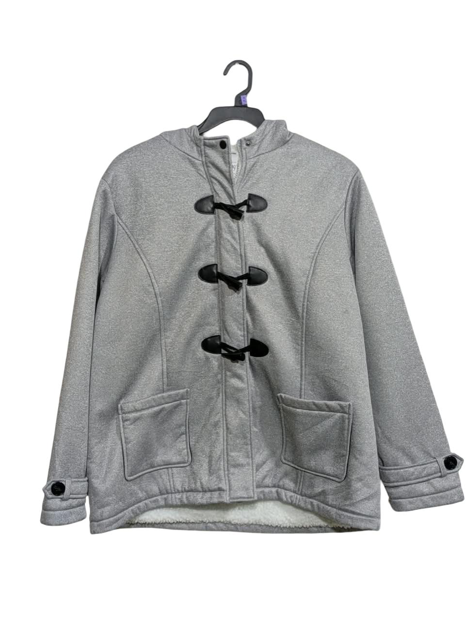 FLEECE DUFFLE TOGGLE JACKET FOR WOMEN