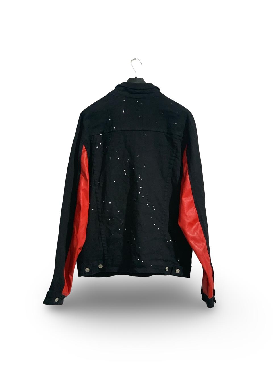 REFINERY REPUBLIC PAINT SPLATTER DENIM JACKET FOR MEN