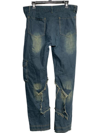 LOOSE WIDE LEG DISTRESSED PANT FOR WOMEN