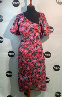 FLORAL MIDI DRESS FOR WOMEN
