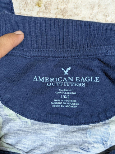 AMERICAN EAGLE BUTTON DOWN T-SHIRT FOR WOMEN