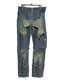 LOOSE WIDE LEG DISTRESSED PANT FOR WOMEN