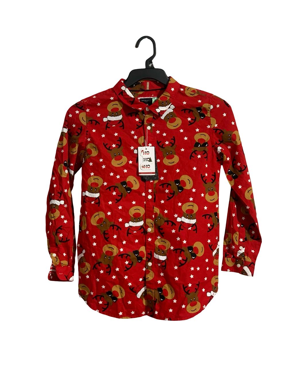 DENIM & FLOWER SHIRT FOR MEN