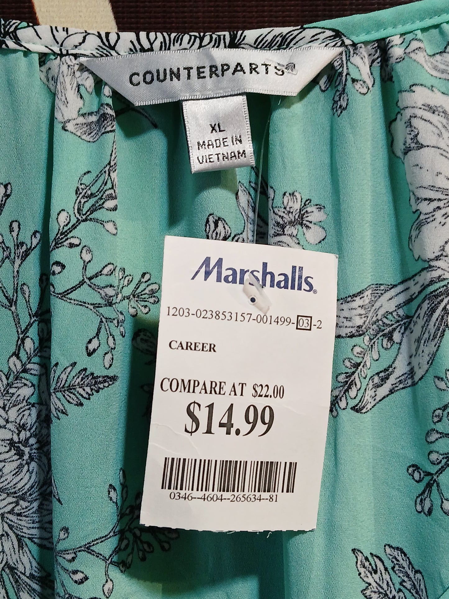 Marshall’s original branded blouse