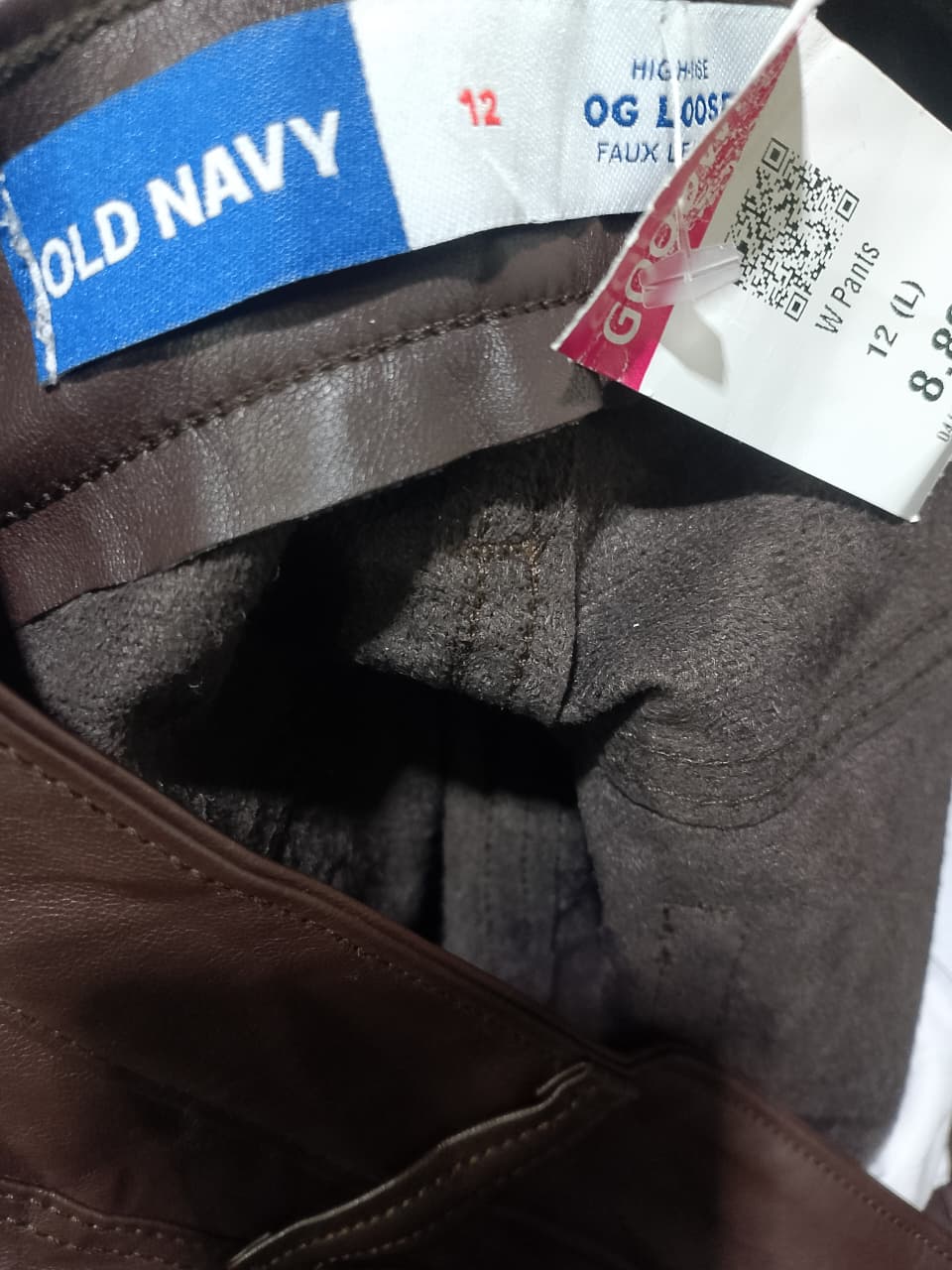 OLD NAVY LEATHER PANT FOR WOMEN