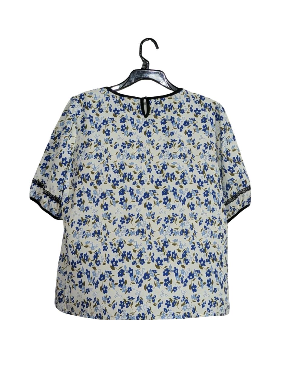 SHORT SLEEVE BLOUSE TOP FOR WOMEN