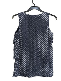 DRESSBARN TIERED RUFFLE TOP FOR WOMEN