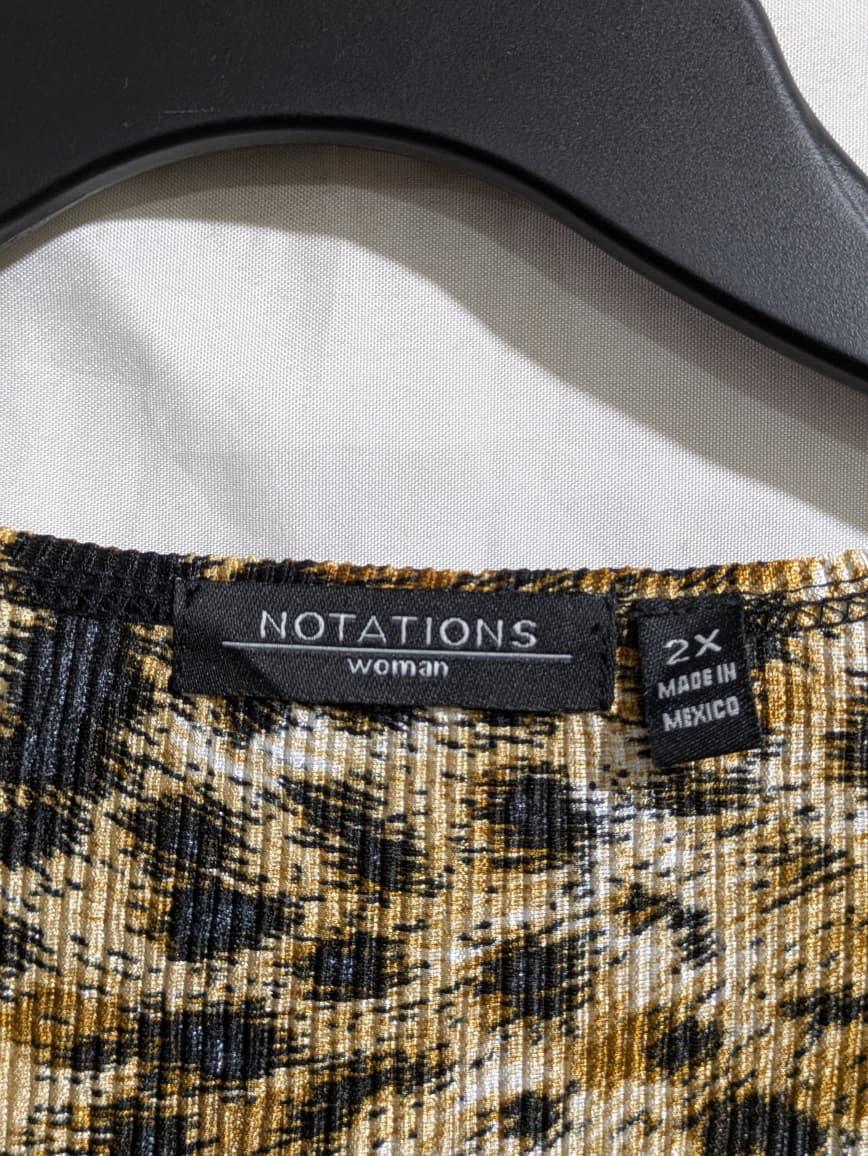 NOTATIONS BLOUSE TOP FOR WOMEN