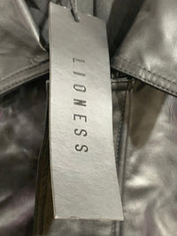 LIONESS FAUX LEATHER BOMBER JACKET FOR MEN