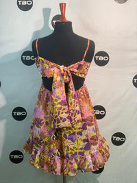FLORAL PRINT MINI DRESS FOR WOMEN