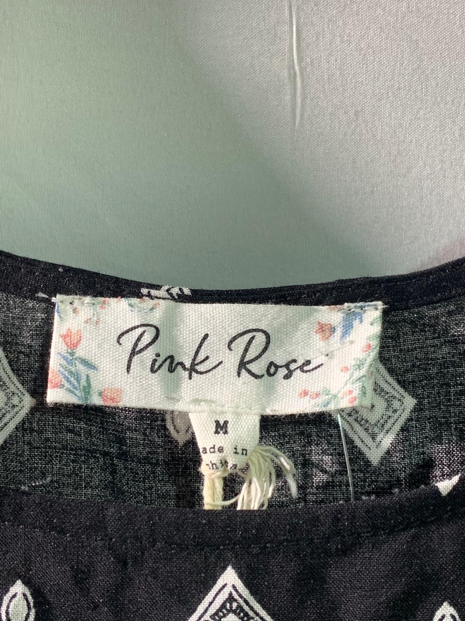 PINK ROSE MINI DRESS FOR WOMEN