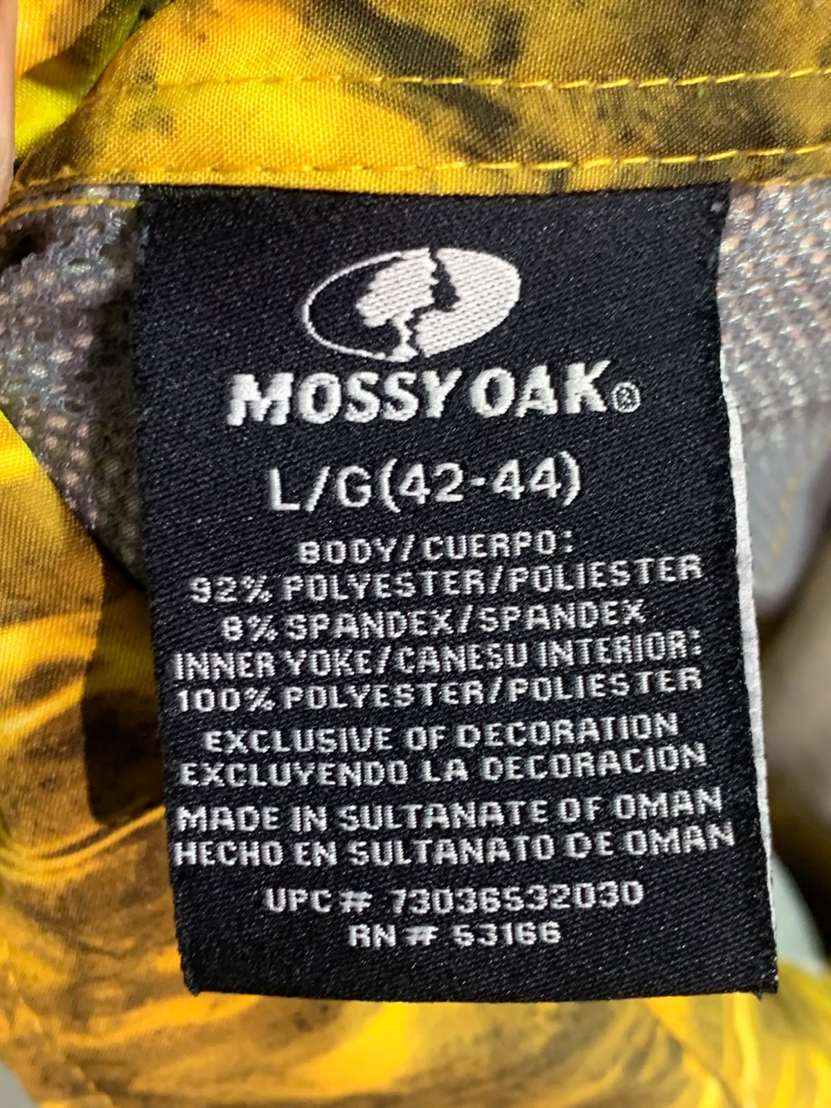 MOSSY OAK SHIRT FOR MEN