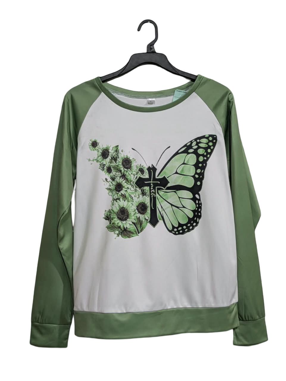 LONG SLEEVE RAGLAN SHIRT FOR WOMEN