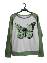 LONG SLEEVE RAGLAN SHIRT FOR WOMEN