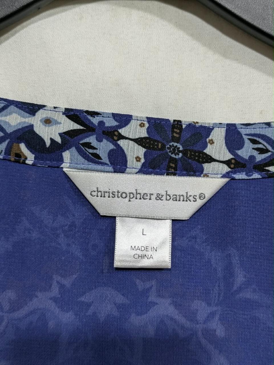 CHRISTOPHER & BANKS BLOUSE TOP FOR WOMEN