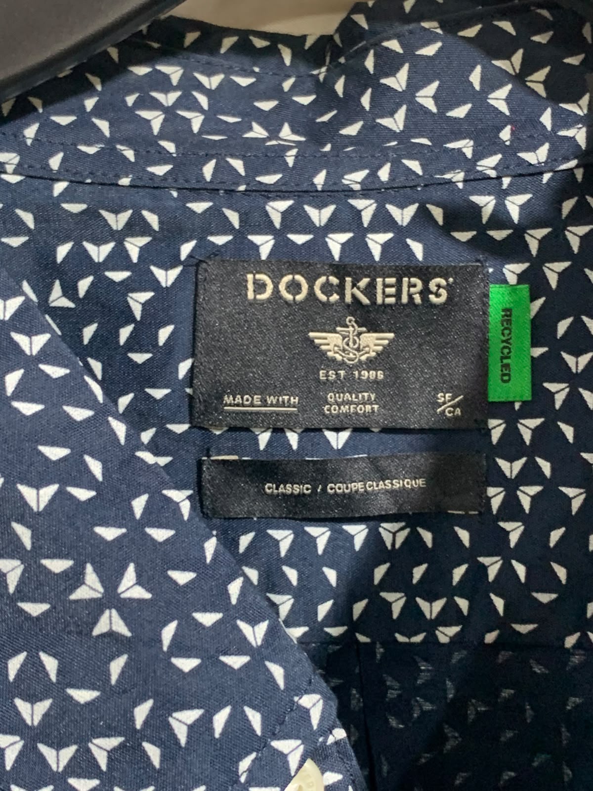DOCKERS BUTTON UP T-SHIRT FOR MEN
