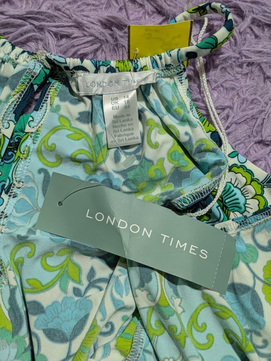 LONDON TIMES MIDI DRESS FOR WOMEN