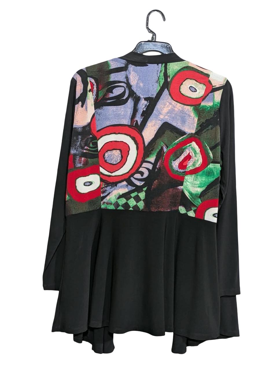 RED CORAL CARDIGAN TOP FOR WOMEN