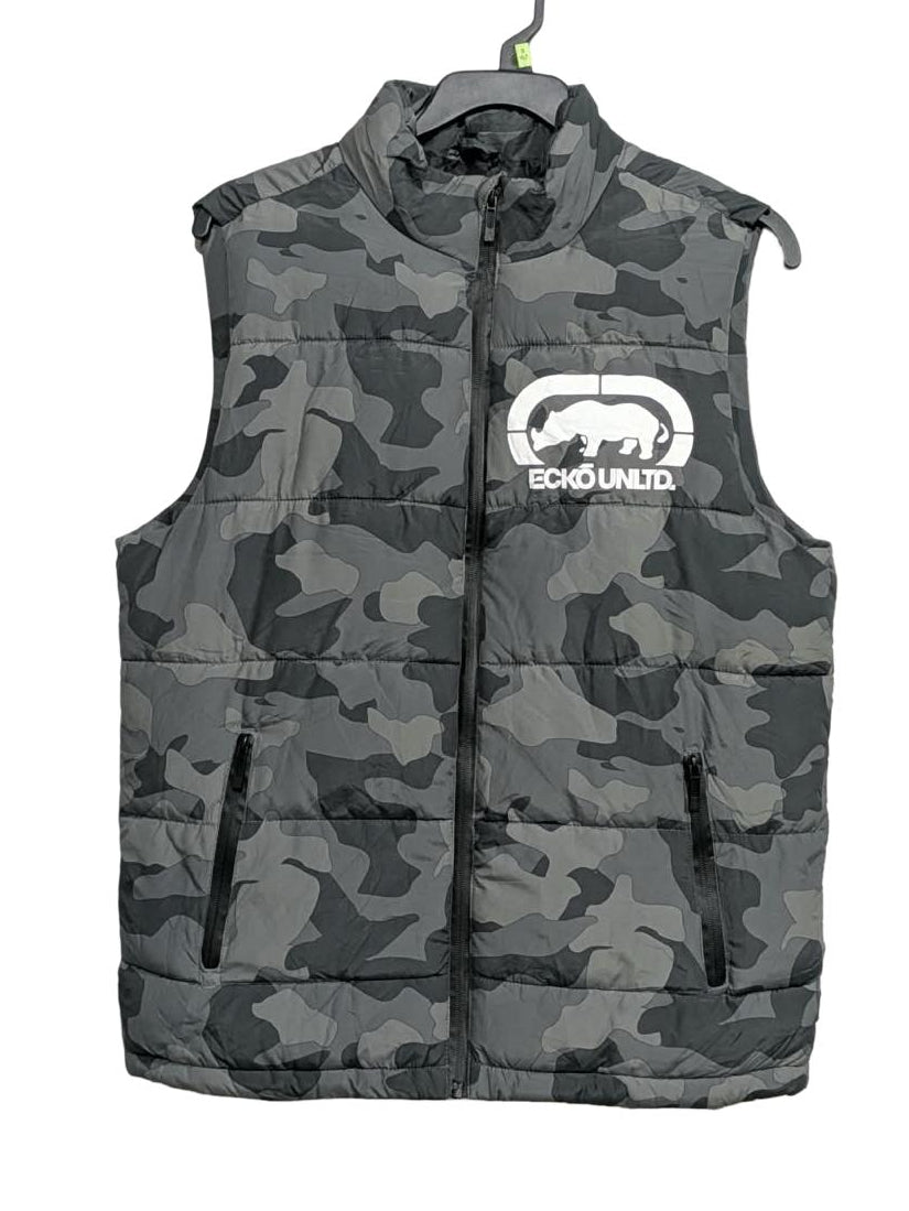 ECKO UNLTD SLEEVELESS PUFFER JACKET FOR MEN